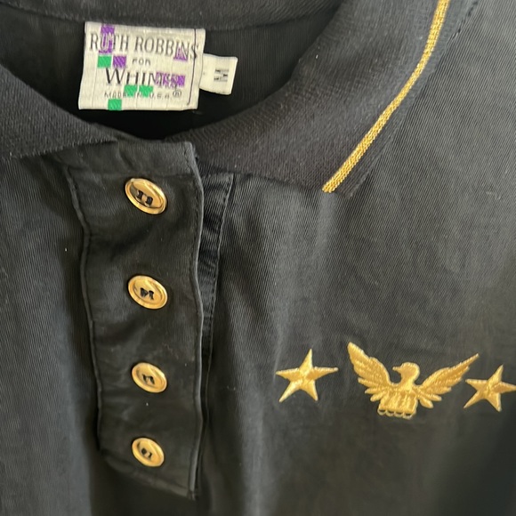 Black and Gold Shorty Polo - Picture 2 of 6